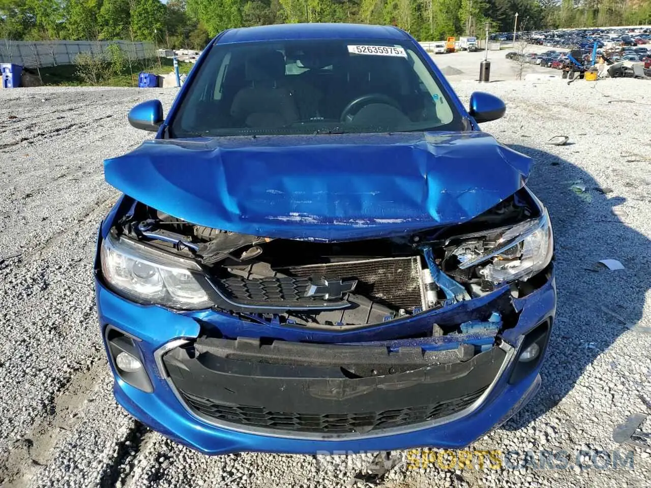 5 Photograph of a damaged car 1G1JD6SB9L4112487 CHEVROLET SONIC 2020