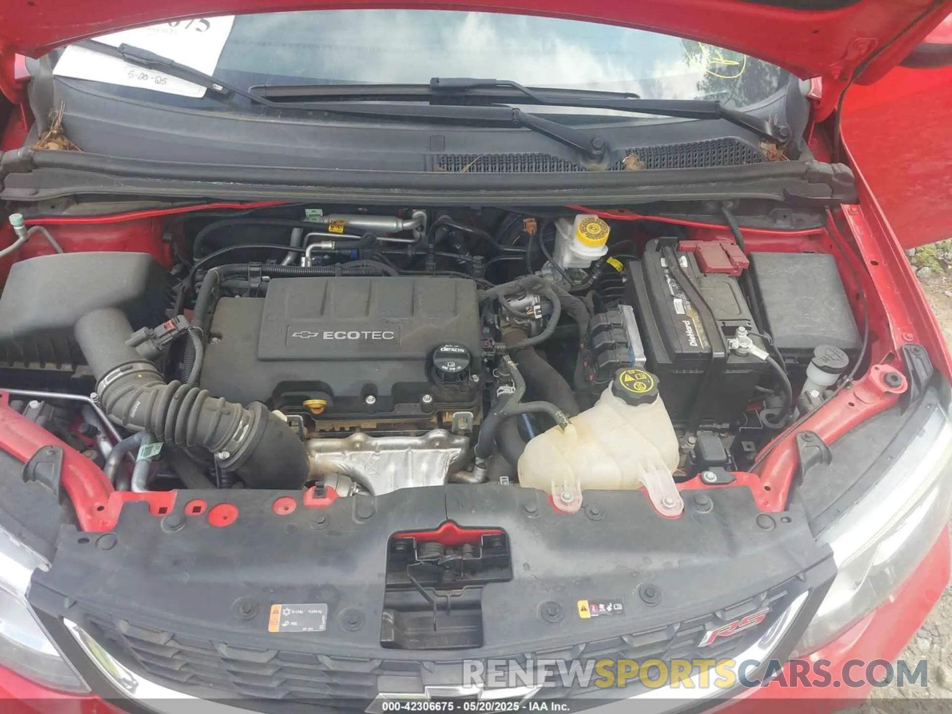 10 Photograph of a damaged car 1G1JD6SBXL4137057 CHEVROLET SONIC 2020