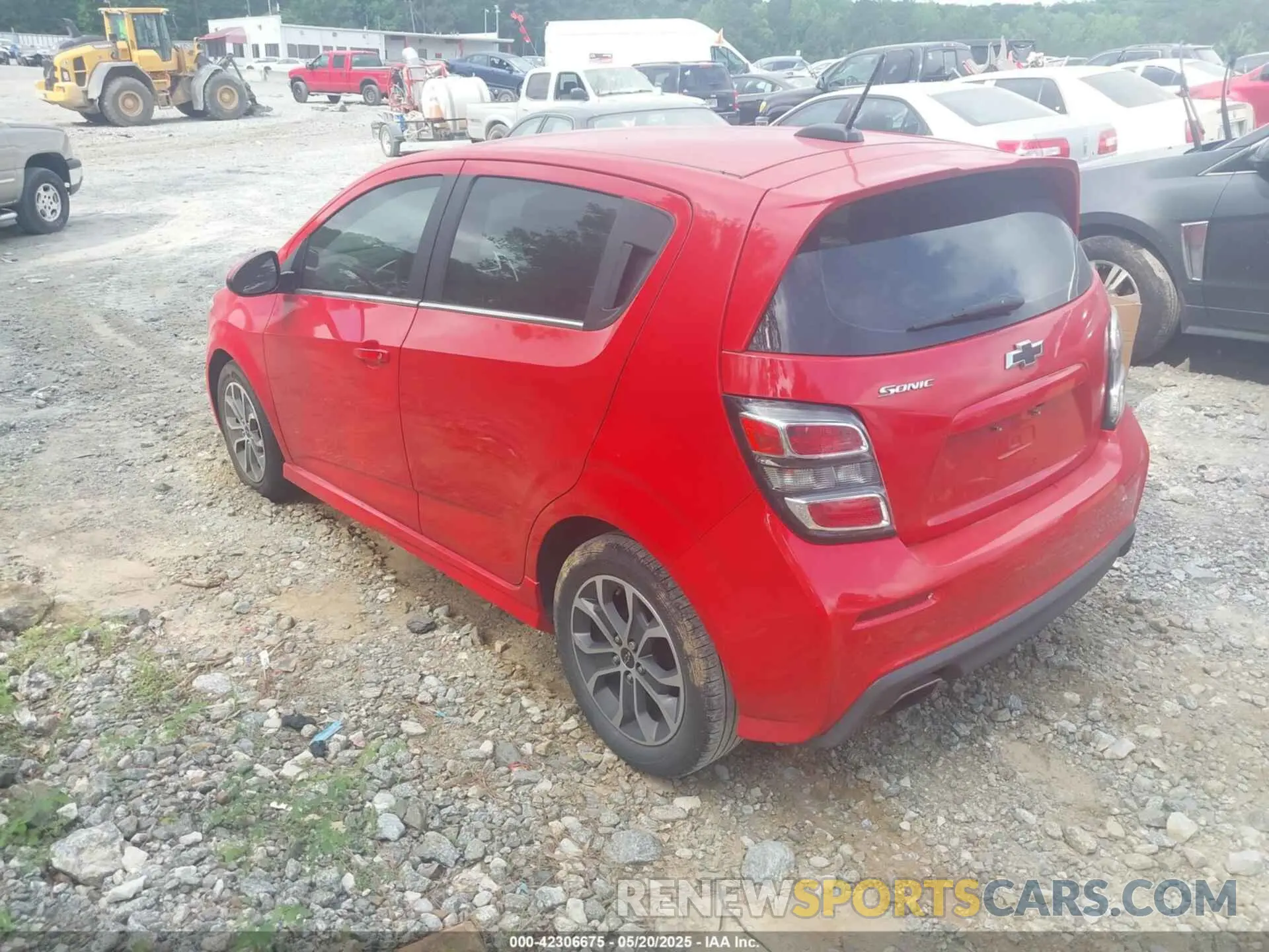 3 Photograph of a damaged car 1G1JD6SBXL4137057 CHEVROLET SONIC 2020