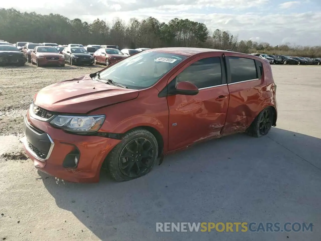 1 Photograph of a damaged car 1G1JD6SBXL4137625 CHEVROLET SONIC 2020