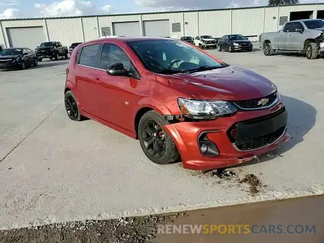 11 Photograph of a damaged car 1G1JD6SBXL4137625 CHEVROLET SONIC 2020