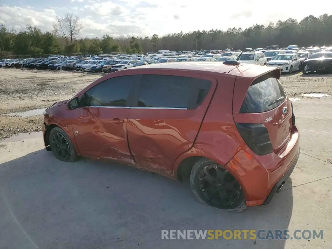2 Photograph of a damaged car 1G1JD6SBXL4137625 CHEVROLET SONIC 2020