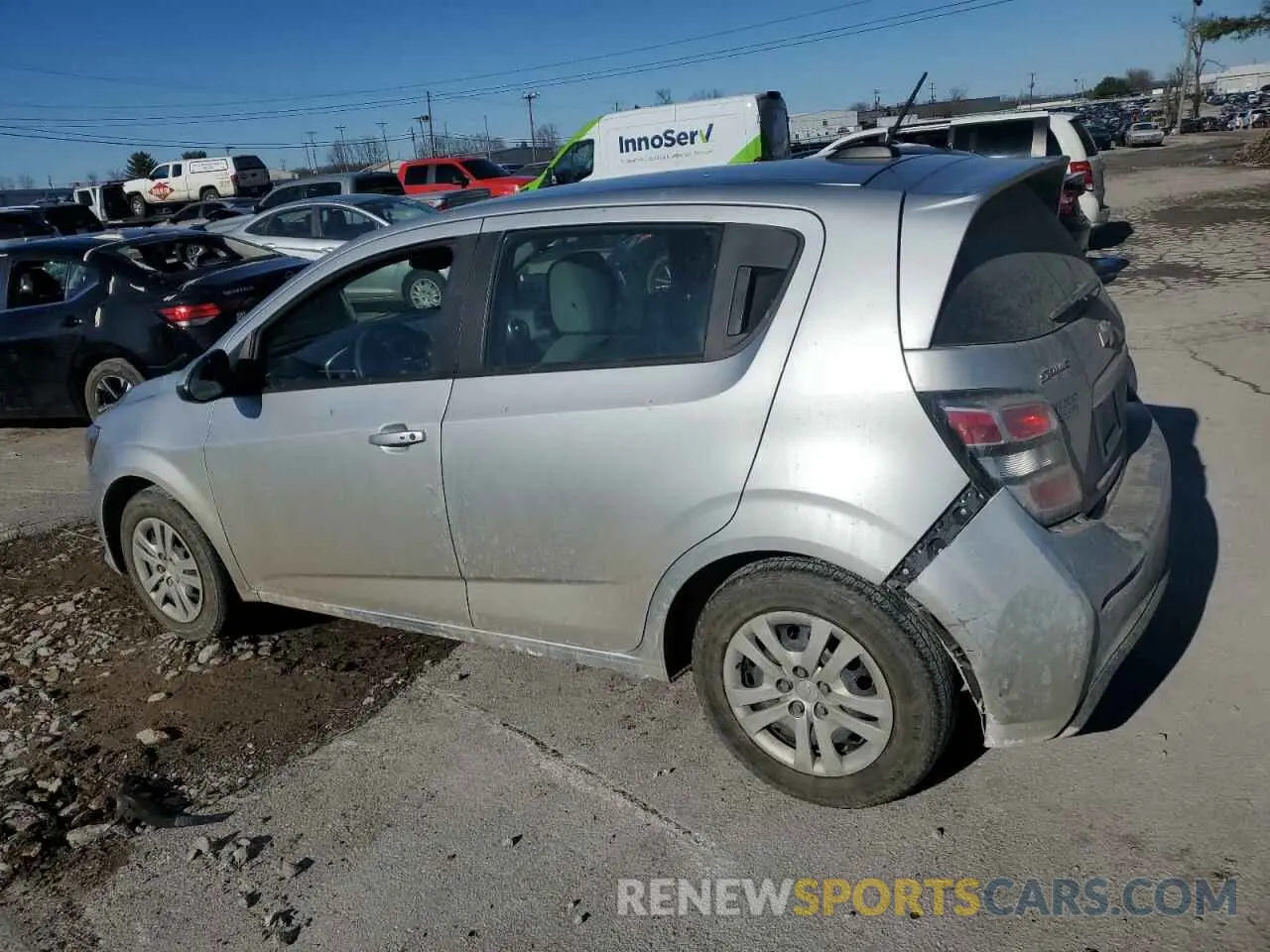 2 Photograph of a damaged car 1G1JG6SB2L4115299 CHEVROLET SONIC 2020