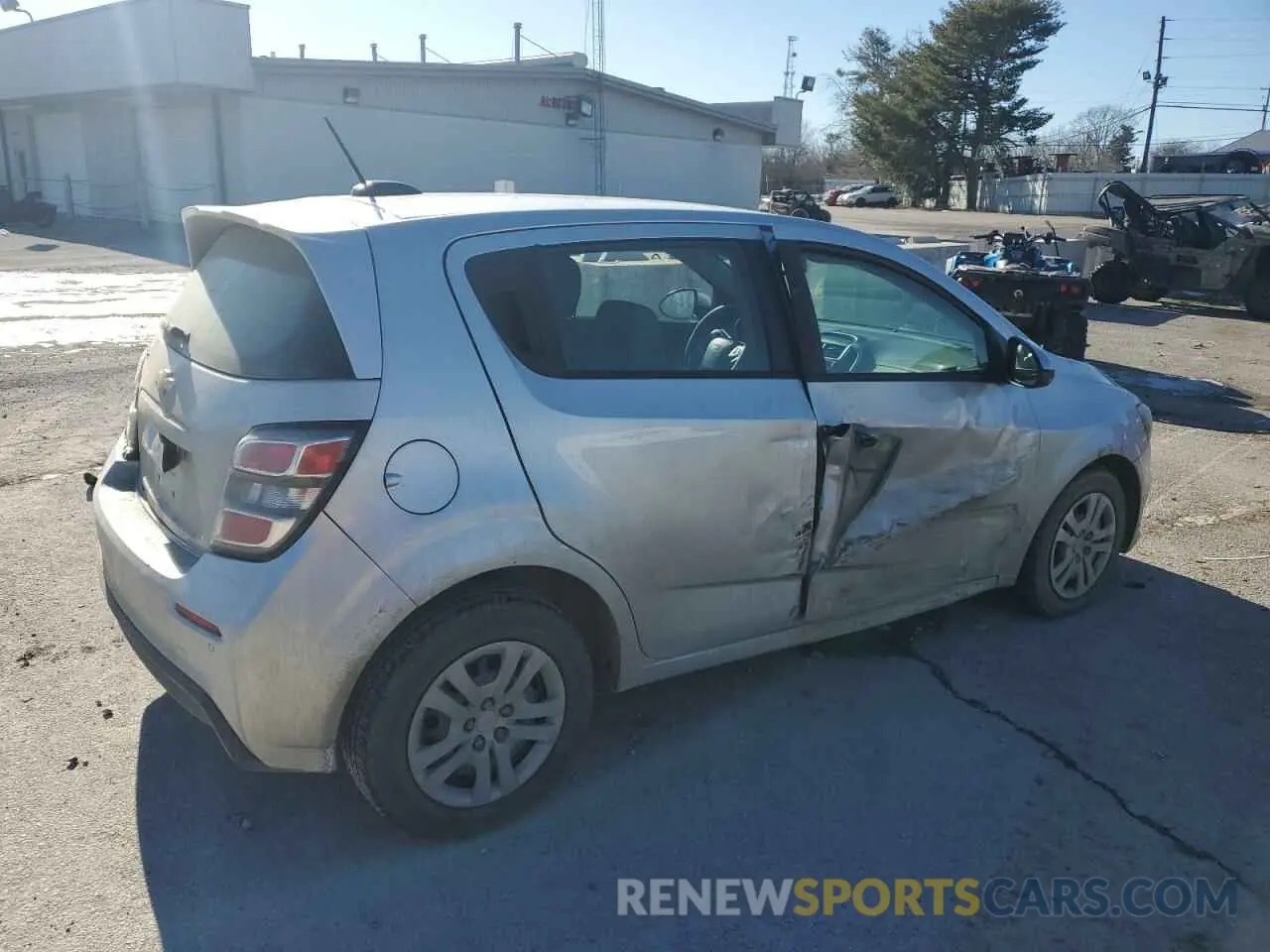 3 Photograph of a damaged car 1G1JG6SB2L4115299 CHEVROLET SONIC 2020