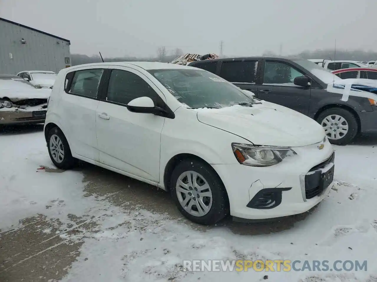 4 Photograph of a damaged car 1G1JG6SB3L4113223 CHEVROLET SONIC 2020