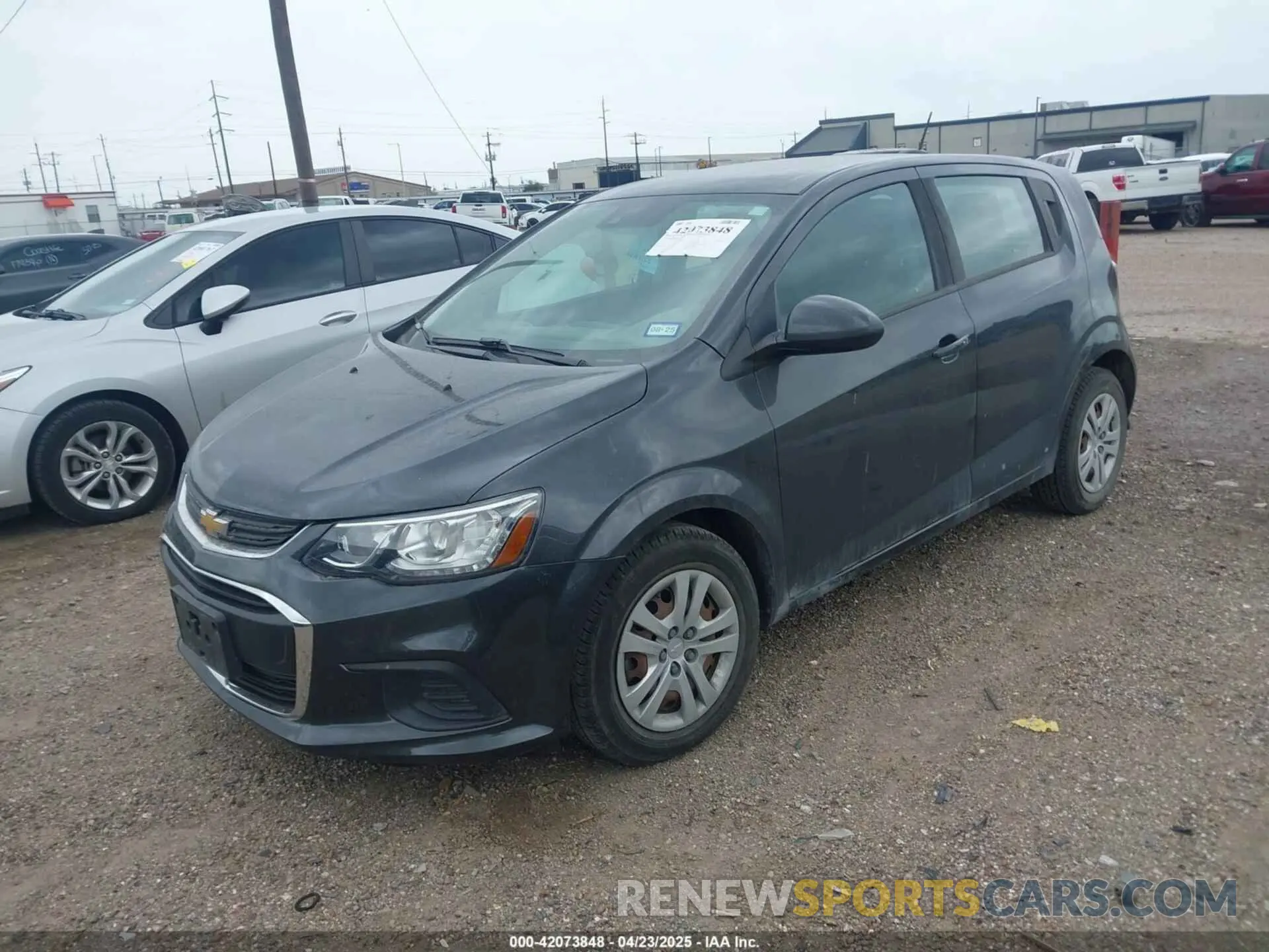 2 Photograph of a damaged car 1G1JG6SB3L4113450 CHEVROLET SONIC 2020