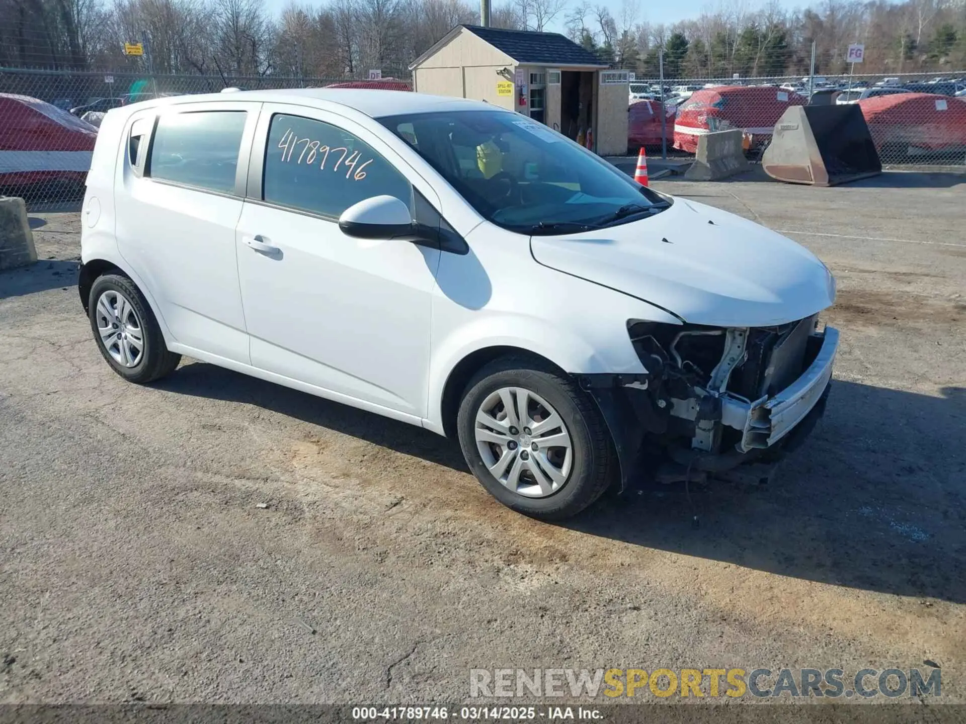1 Photograph of a damaged car 1G1JG6SB8L4109586 CHEVROLET SONIC 2020