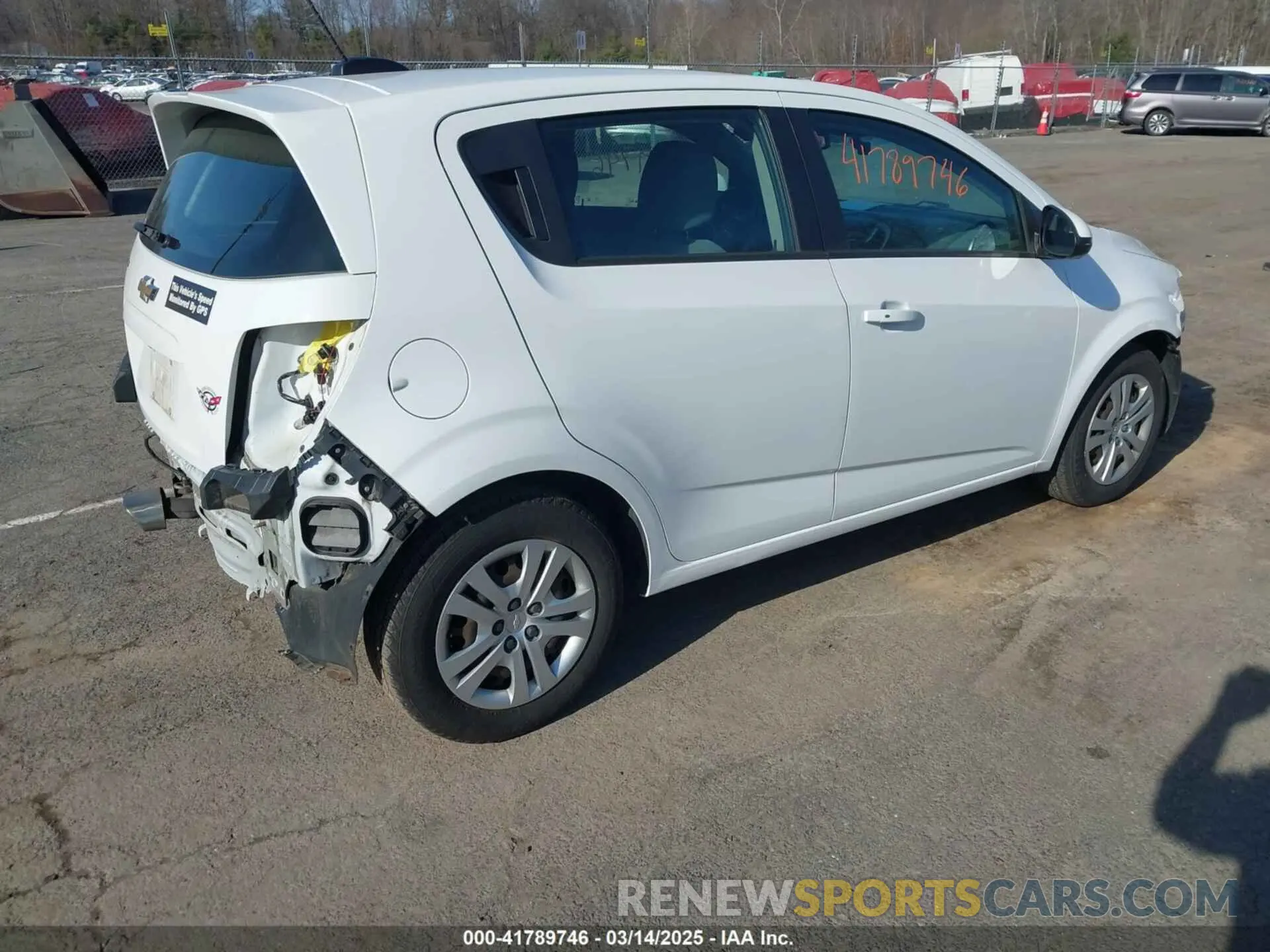 4 Photograph of a damaged car 1G1JG6SB8L4109586 CHEVROLET SONIC 2020