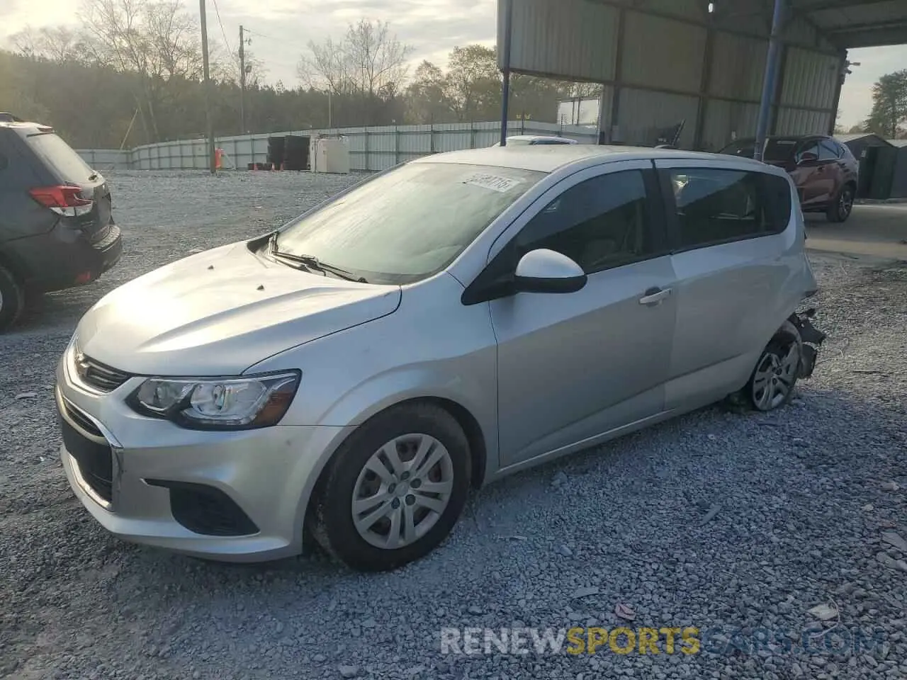 1 Photograph of a damaged car 1G1JG6SB8L4124217 CHEVROLET SONIC 2020