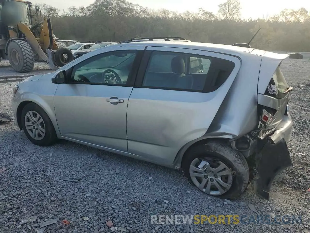 2 Photograph of a damaged car 1G1JG6SB8L4124217 CHEVROLET SONIC 2020