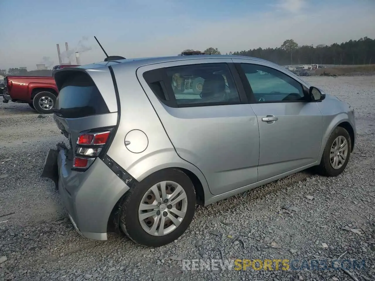 3 Photograph of a damaged car 1G1JG6SB8L4124217 CHEVROLET SONIC 2020