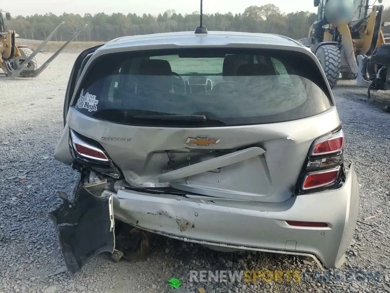 6 Photograph of a damaged car 1G1JG6SB8L4124217 CHEVROLET SONIC 2020