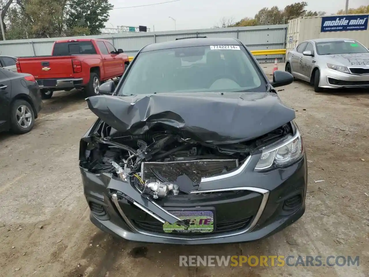 5 Photograph of a damaged car 1G1JG6SB9L4117390 CHEVROLET SONIC 2020