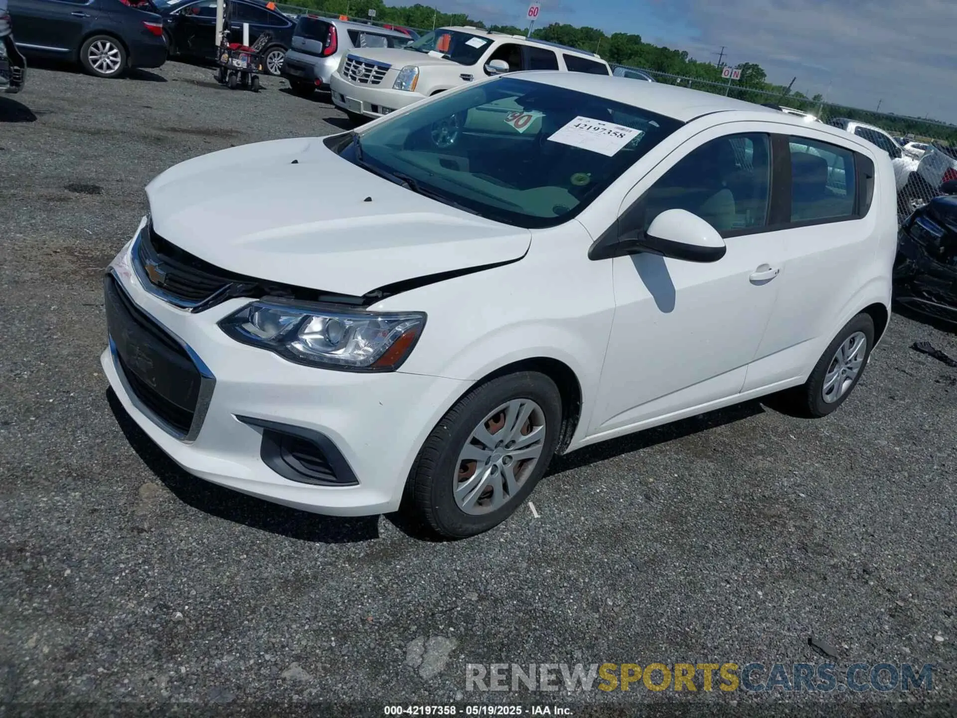2 Photograph of a damaged car 1G1JG6SBXL4112344 CHEVROLET SONIC 2020