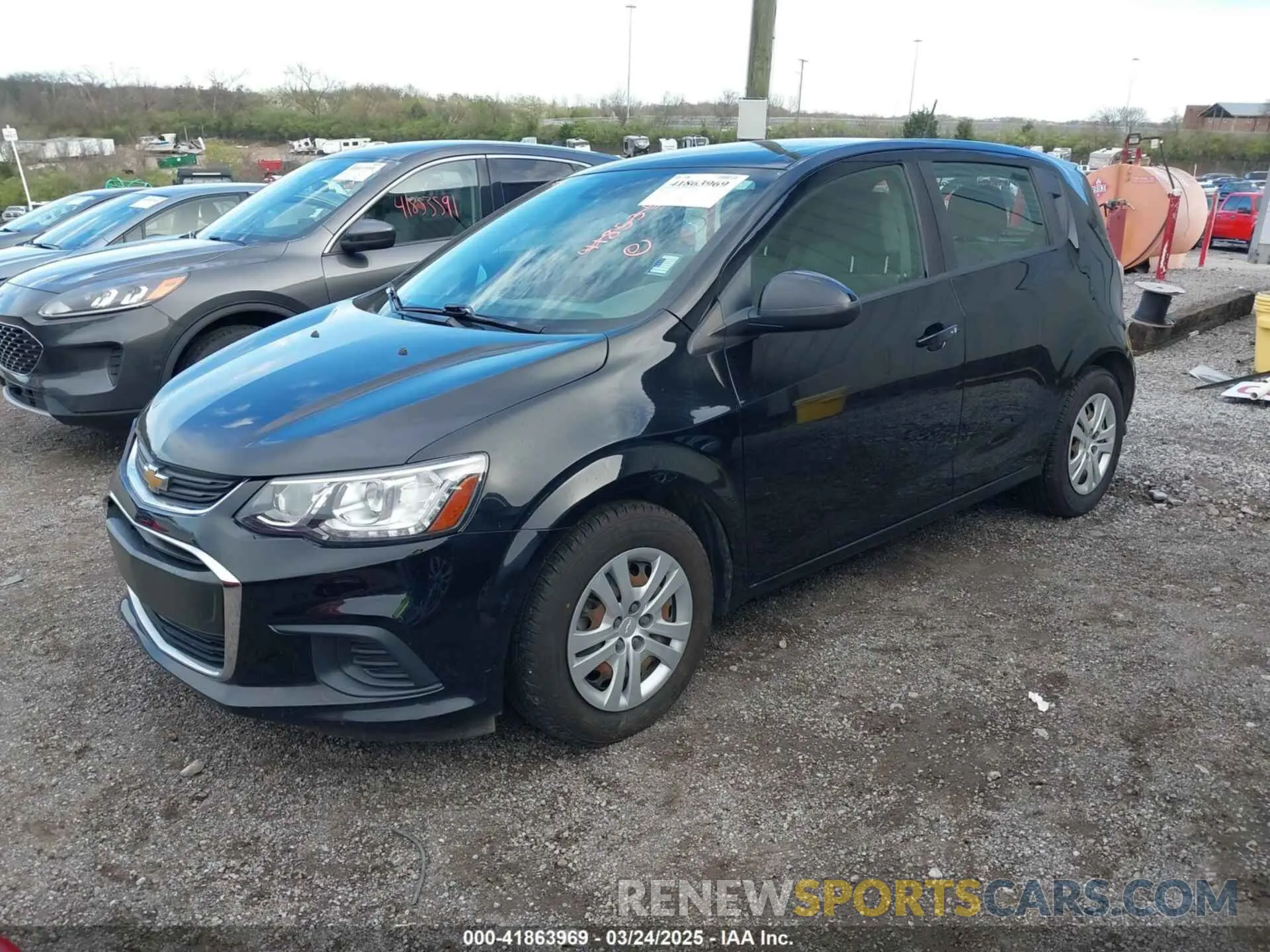 2 Photograph of a damaged car 1G1JG6SBXL4129709 CHEVROLET SONIC 2020