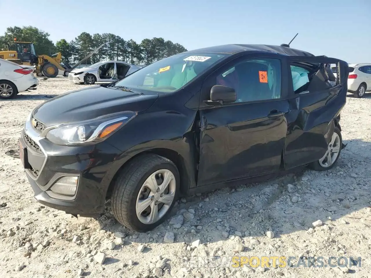 1 Photograph of a damaged car KL8CB6SA0KC822324 CHEVROLET SPARK 2019