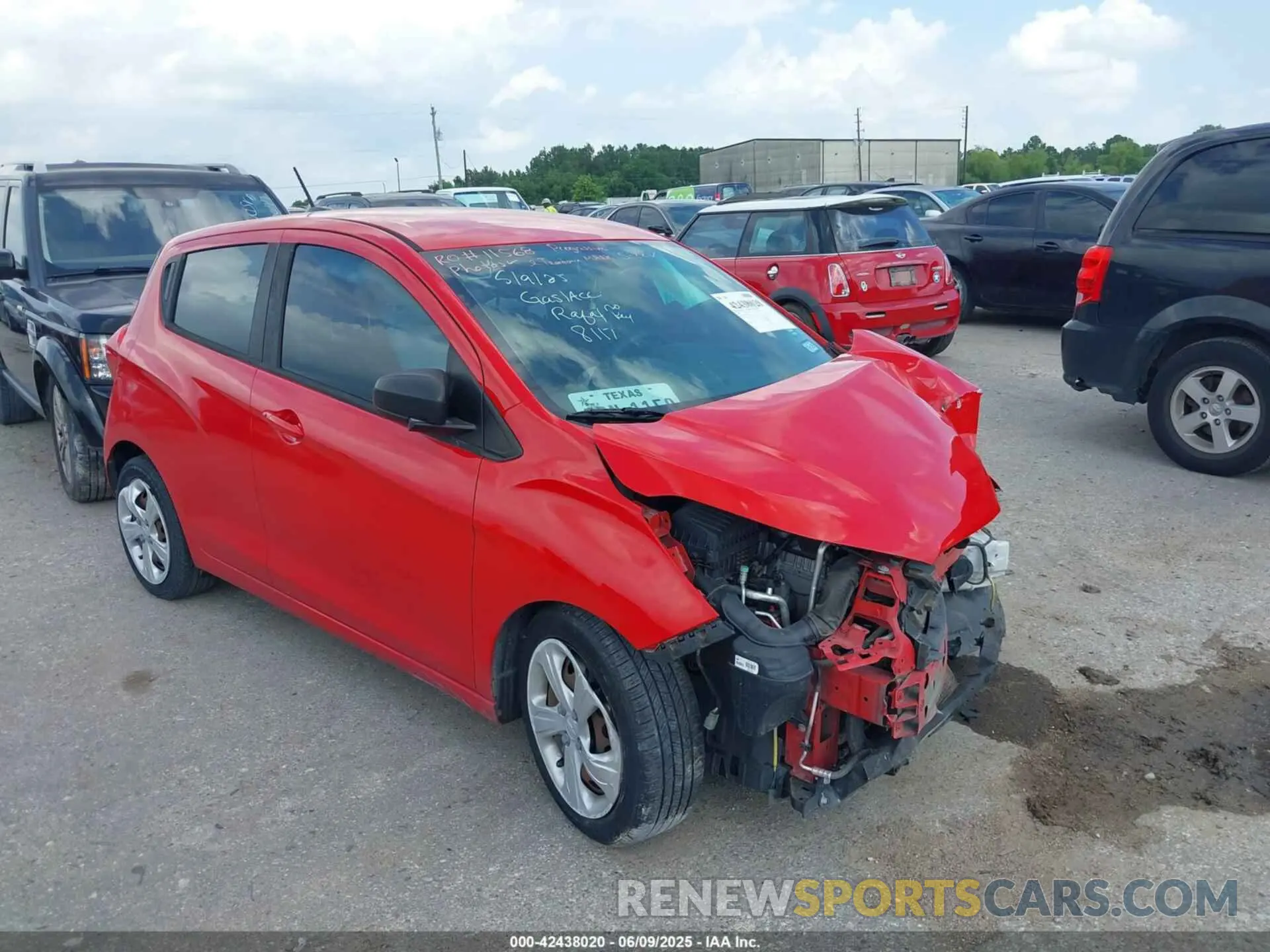 1 Photograph of a damaged car KL8CB6SA1KC718117 CHEVROLET SPARK 2019