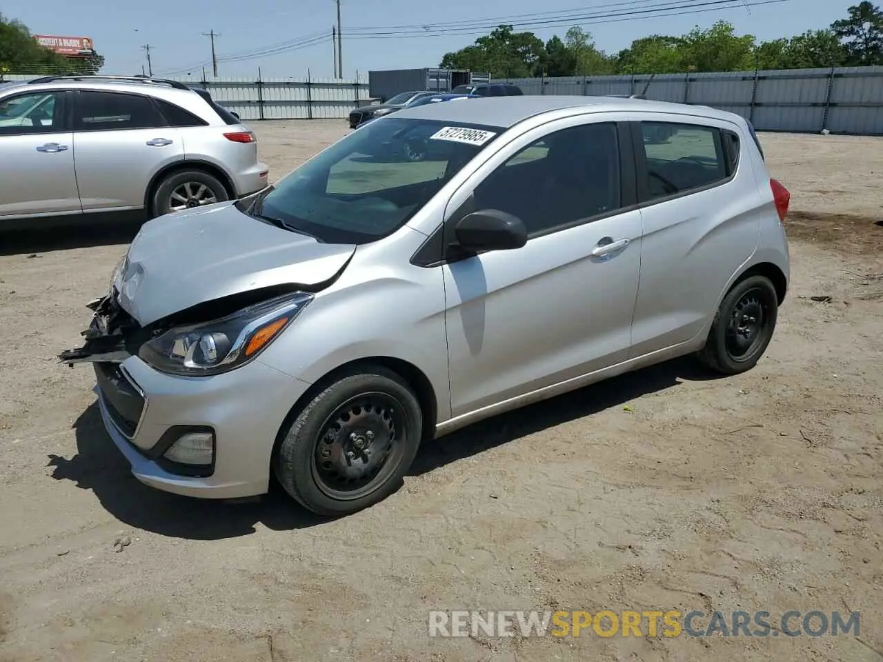 1 Photograph of a damaged car KL8CB6SA2KC711564 CHEVROLET SPARK 2019