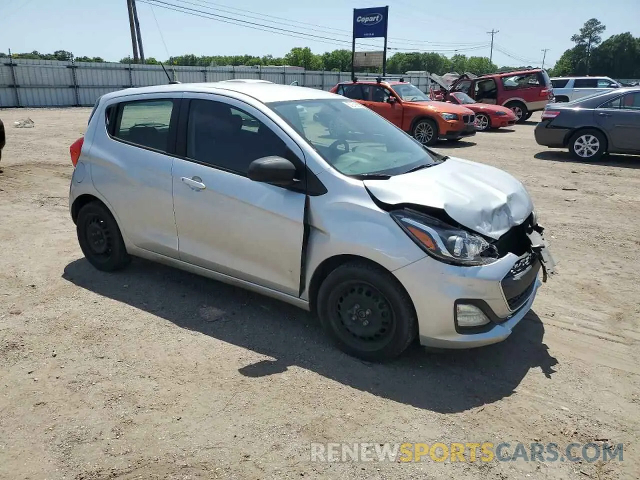 4 Photograph of a damaged car KL8CB6SA2KC711564 CHEVROLET SPARK 2019