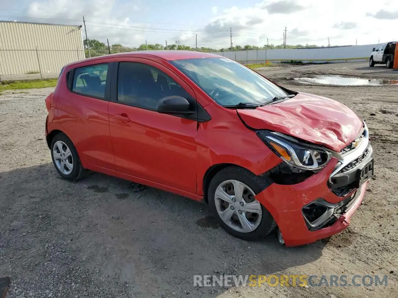 4 Photograph of a damaged car KL8CB6SA3KC706065 CHEVROLET SPARK 2019