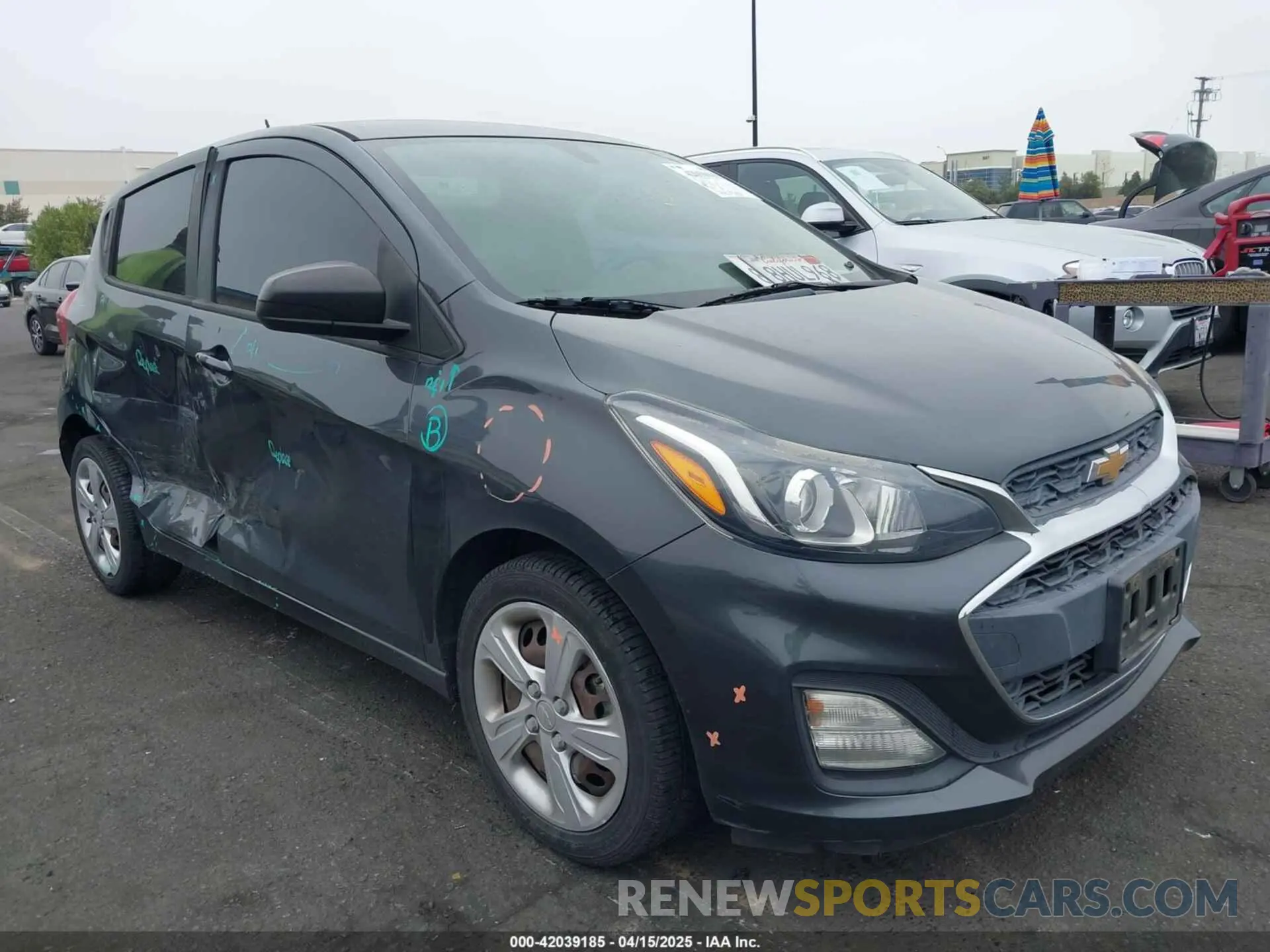 1 Photograph of a damaged car KL8CB6SA3KC731984 CHEVROLET SPARK 2019