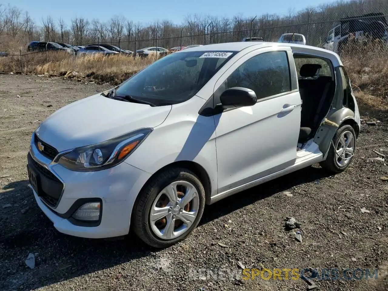 1 Photograph of a damaged car KL8CB6SA5KC762900 CHEVROLET SPARK 2019