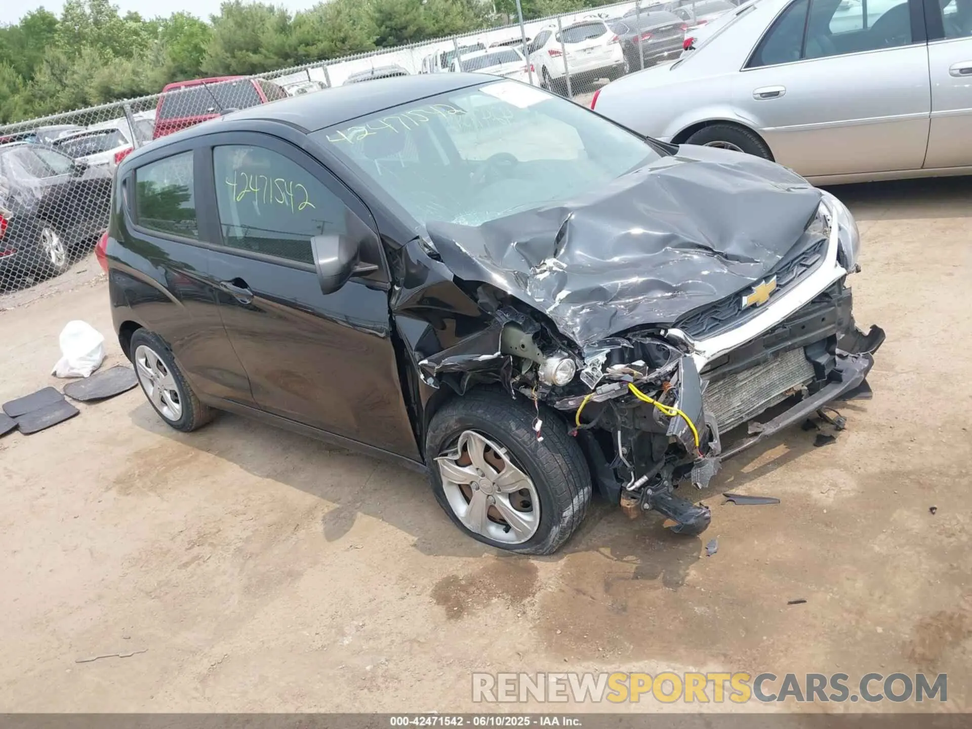 1 Photograph of a damaged car KL8CB6SA5KC815952 CHEVROLET SPARK 2019