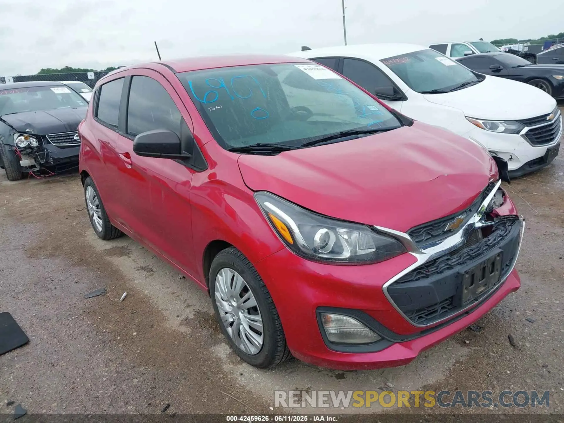 1 Photograph of a damaged car KL8CB6SA7KC811451 CHEVROLET SPARK 2019