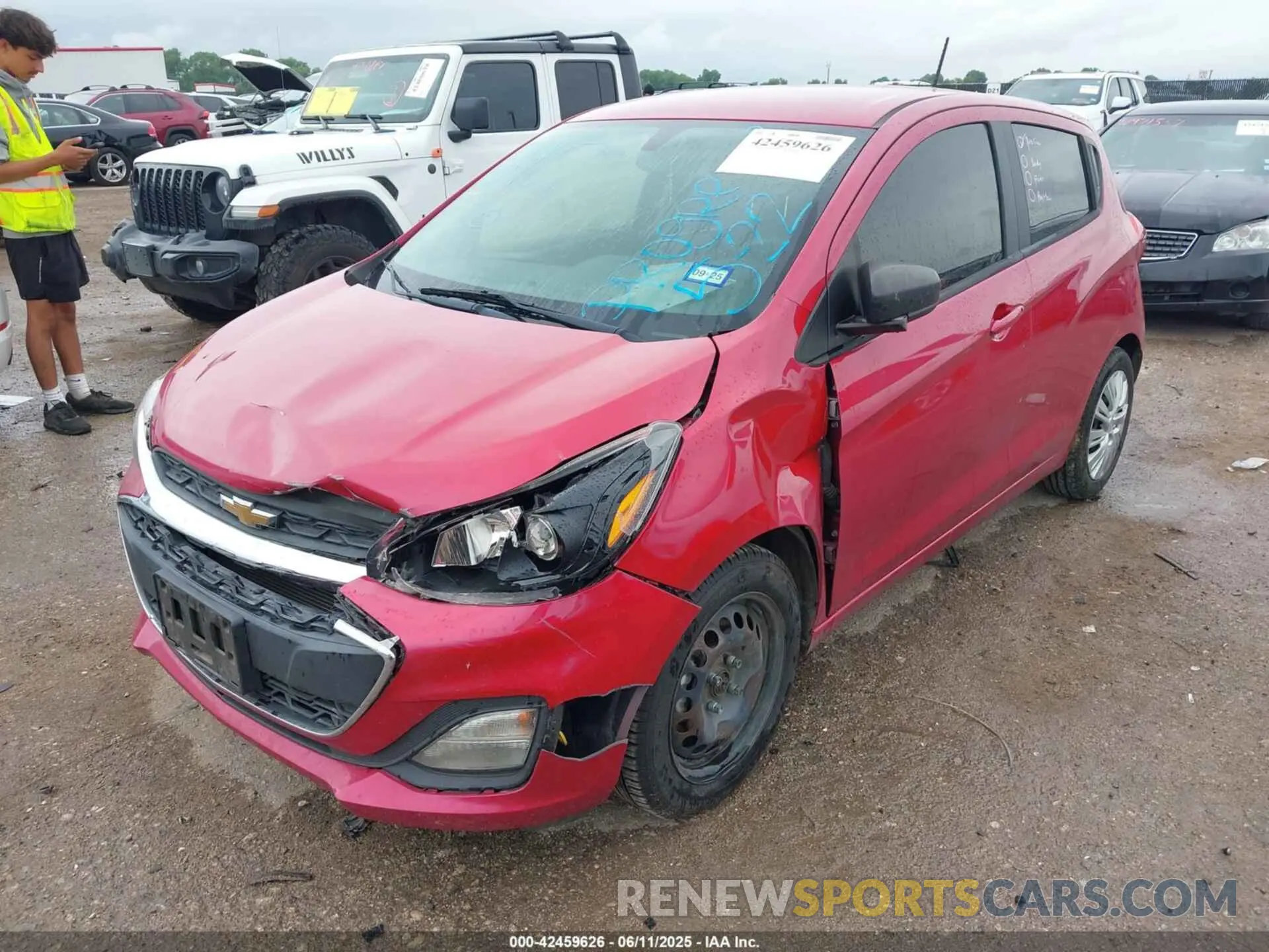 2 Photograph of a damaged car KL8CB6SA7KC811451 CHEVROLET SPARK 2019