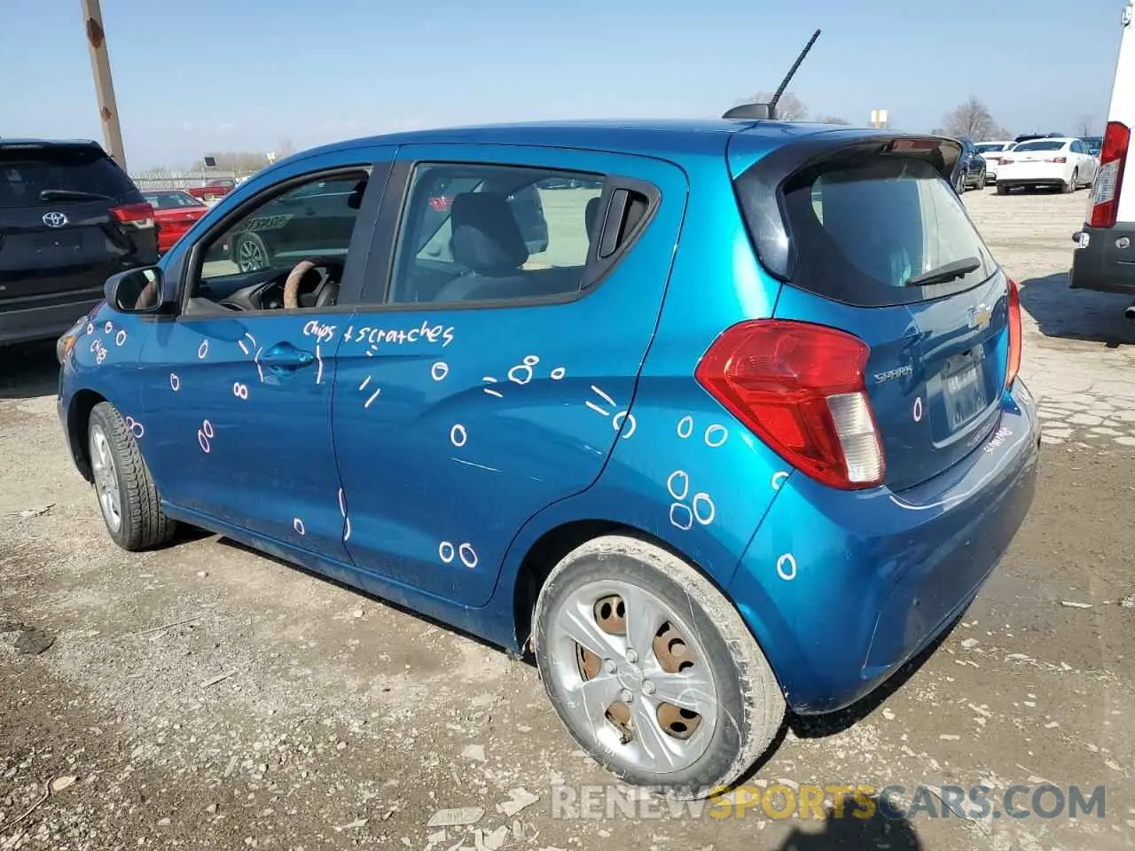 2 Photograph of a damaged car KL8CB6SA8KC712847 CHEVROLET SPARK 2019