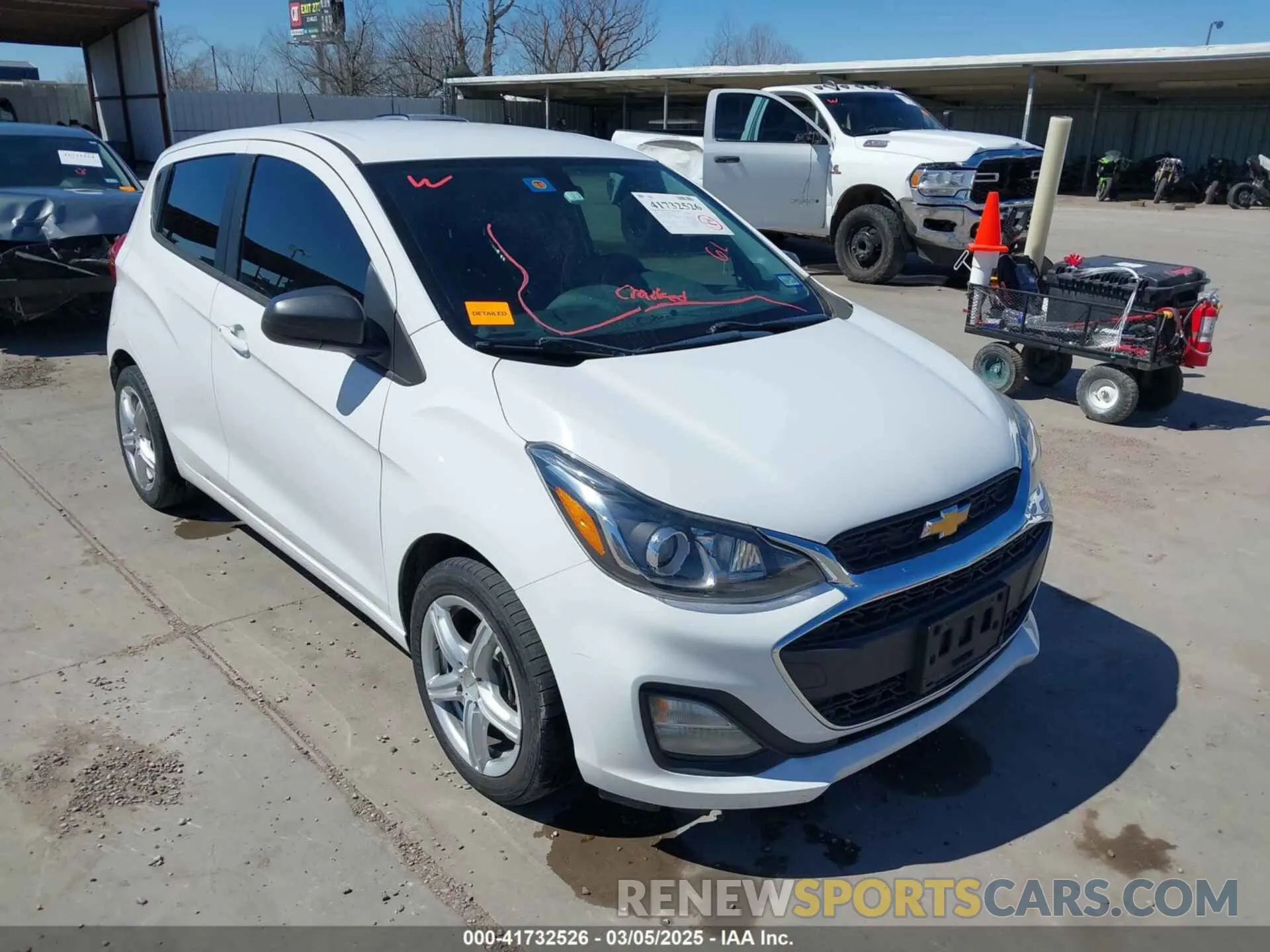 1 Photograph of a damaged car KL8CB6SA8KC729504 CHEVROLET SPARK 2019