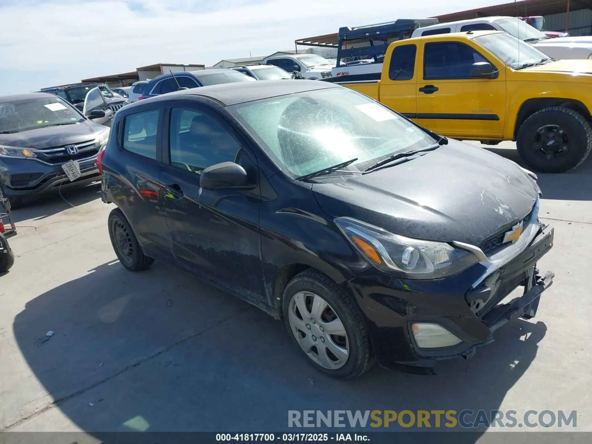 1 Photograph of a damaged car KL8CB6SA9KC723999 CHEVROLET SPARK 2019