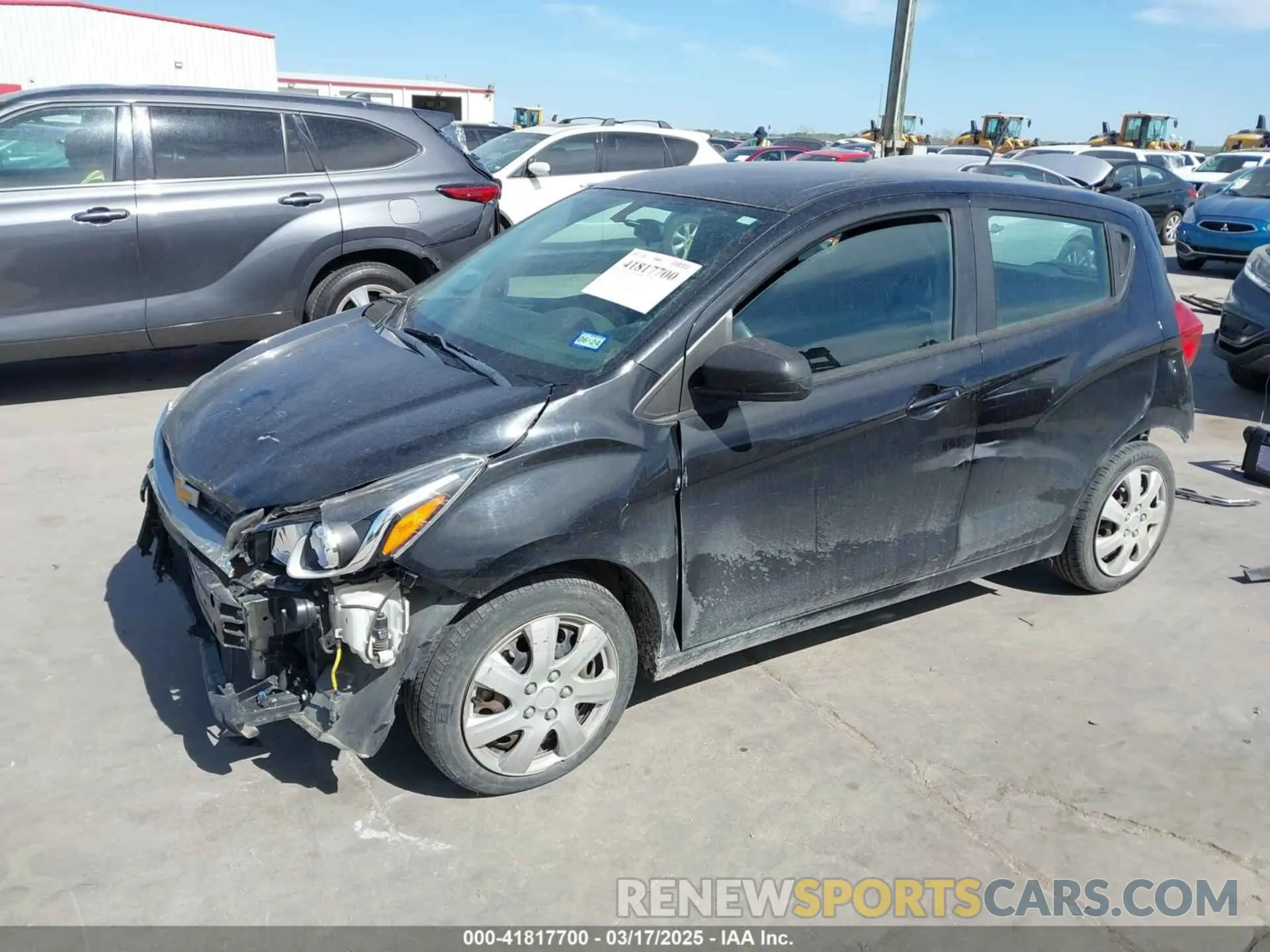 2 Photograph of a damaged car KL8CB6SA9KC723999 CHEVROLET SPARK 2019