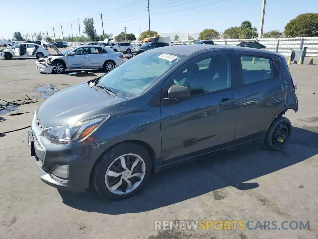 1 Photograph of a damaged car KL8CB6SA9KC735330 CHEVROLET SPARK 2019