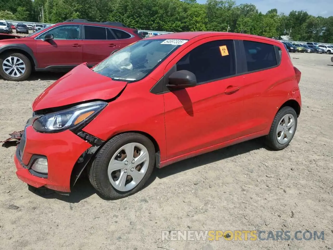 1 Photograph of a damaged car KL8CB6SA9KC809734 CHEVROLET SPARK 2019