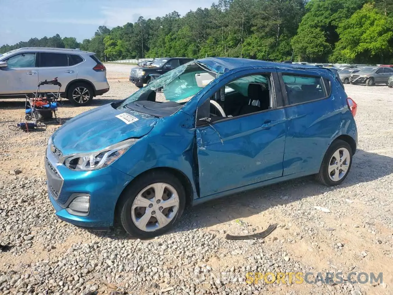 1 Photograph of a damaged car KL8CB6SAXKC742240 CHEVROLET SPARK 2019