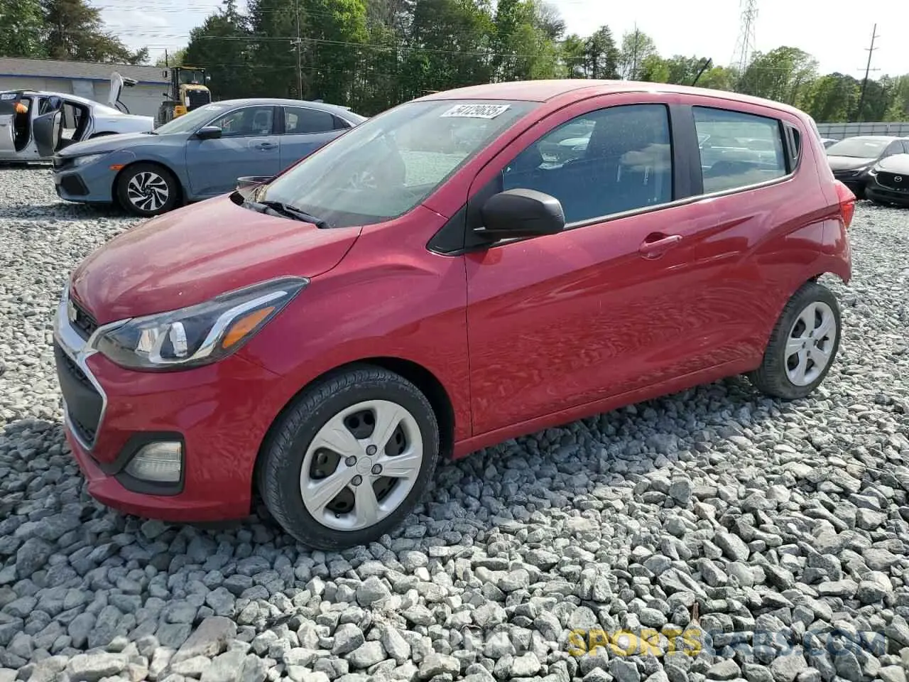 1 Photograph of a damaged car KL8CB6SA0LC457998 CHEVROLET SPARK 2020