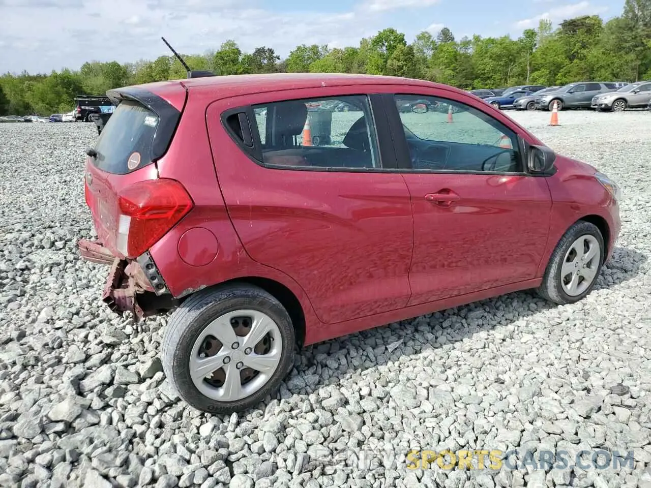 3 Photograph of a damaged car KL8CB6SA0LC457998 CHEVROLET SPARK 2020