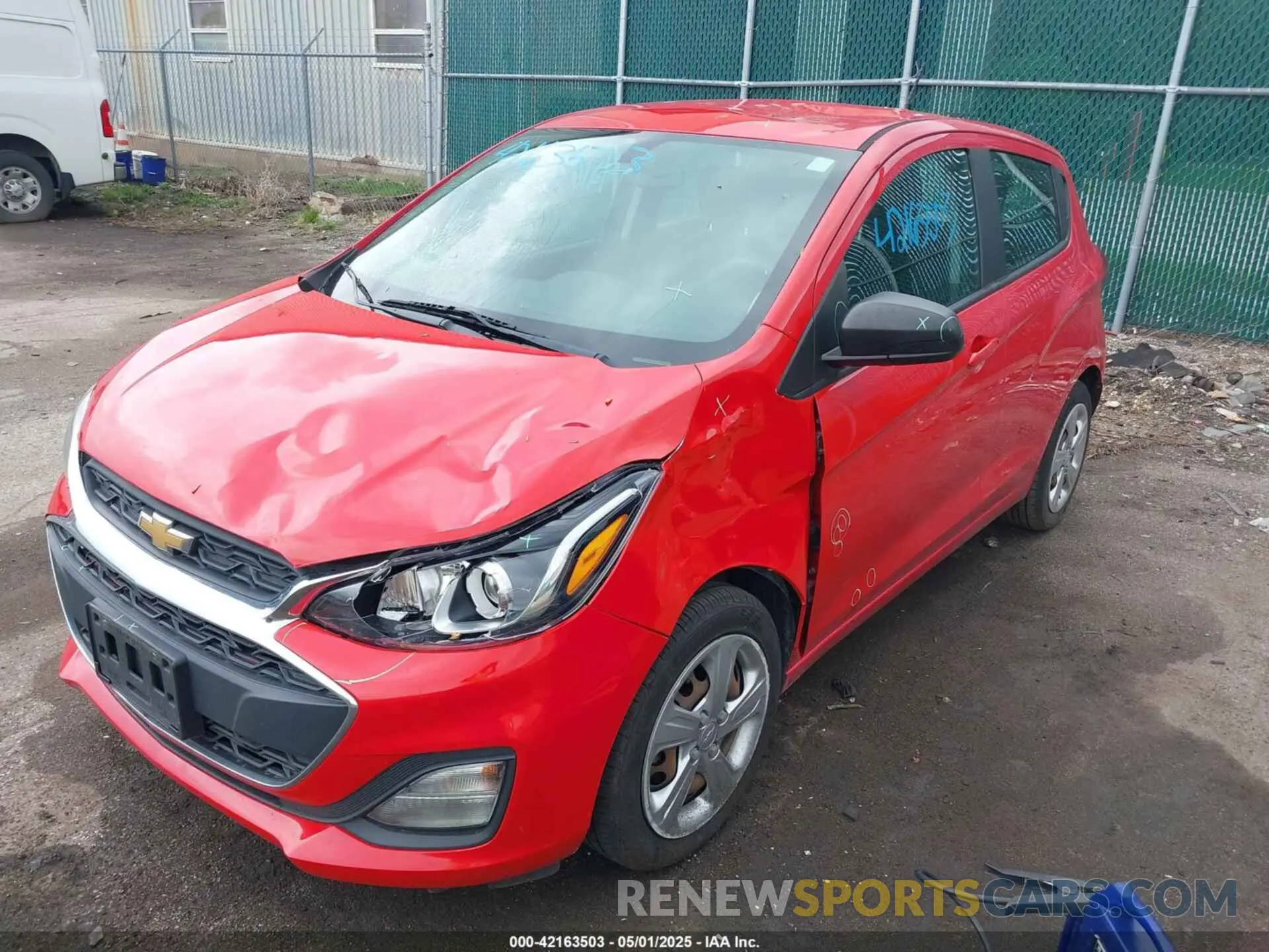 2 Photograph of a damaged car KL8CB6SA0LC479452 CHEVROLET SPARK 2020