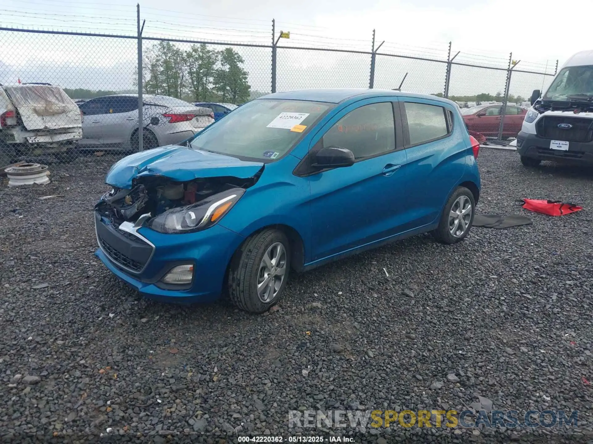 2 Photograph of a damaged car KL8CB6SA1LC422662 CHEVROLET SPARK 2020