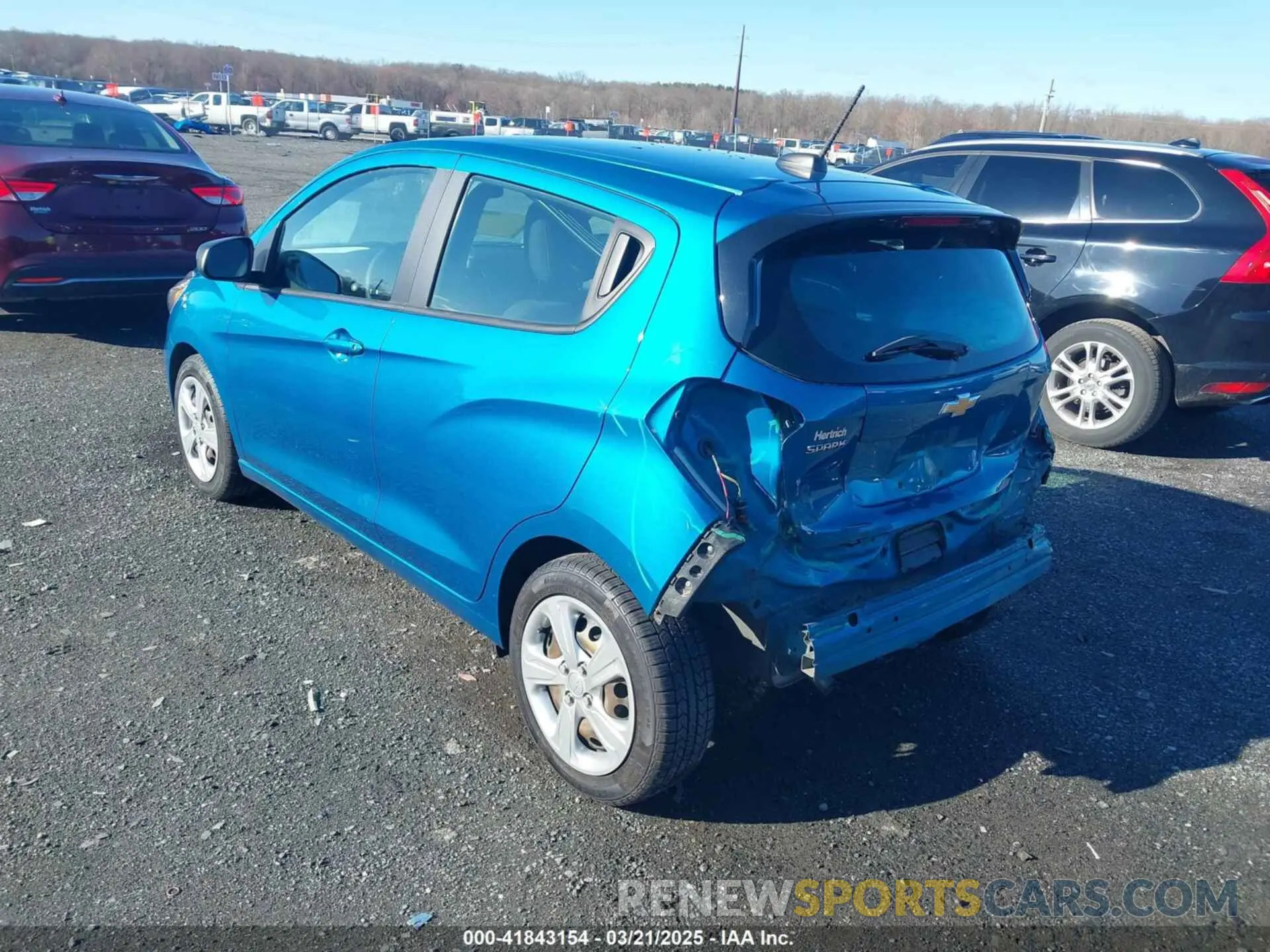 3 Photograph of a damaged car KL8CB6SA4LC421392 CHEVROLET SPARK 2020