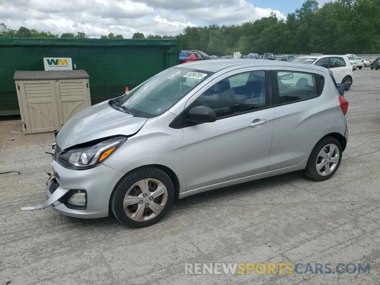 1 Photograph of a damaged car KL8CB6SA4LC421408 CHEVROLET SPARK 2020