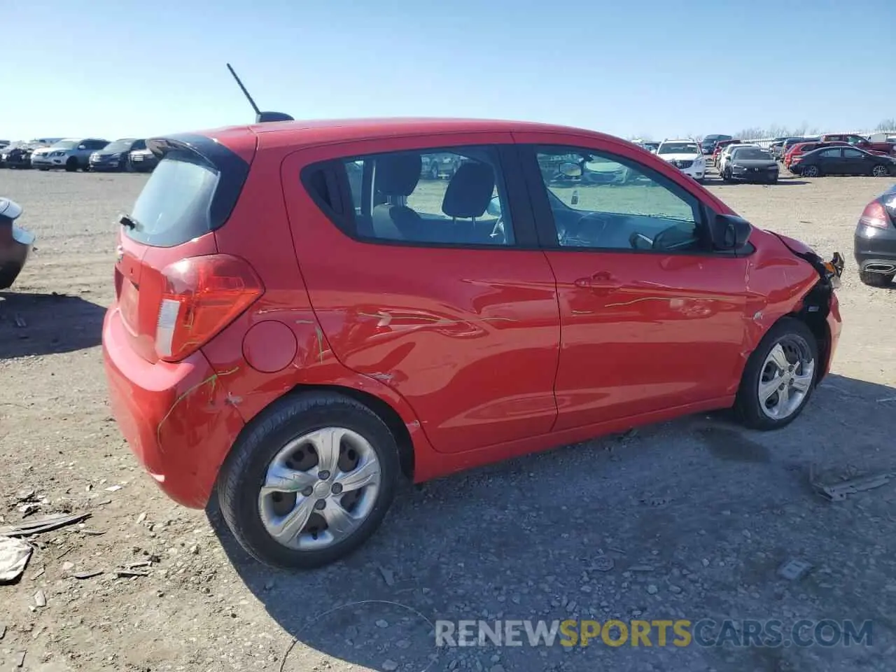 3 Photograph of a damaged car KL8CB6SA5LC400342 CHEVROLET SPARK 2020