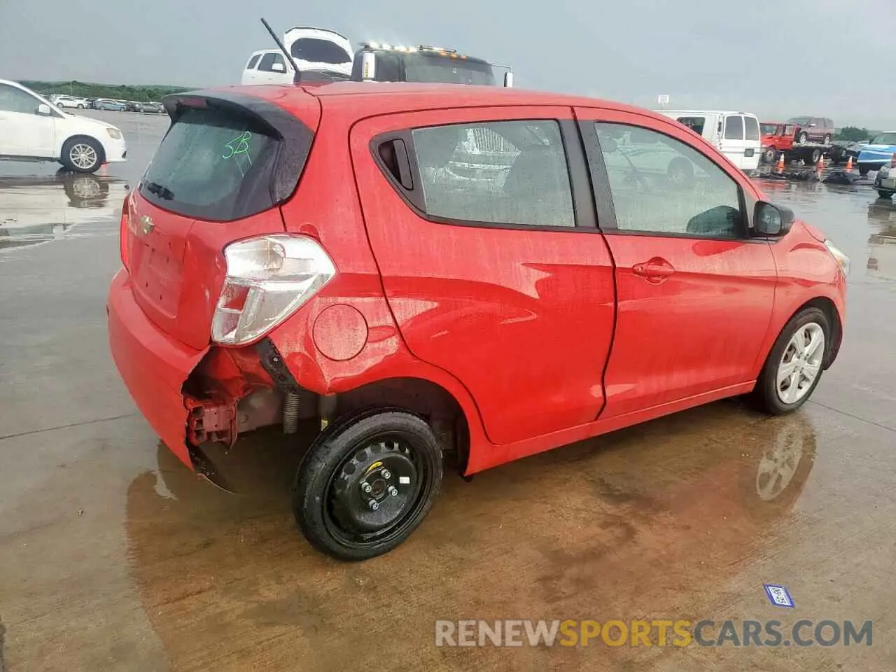 3 Photograph of a damaged car KL8CB6SA5LC400387 CHEVROLET SPARK 2020