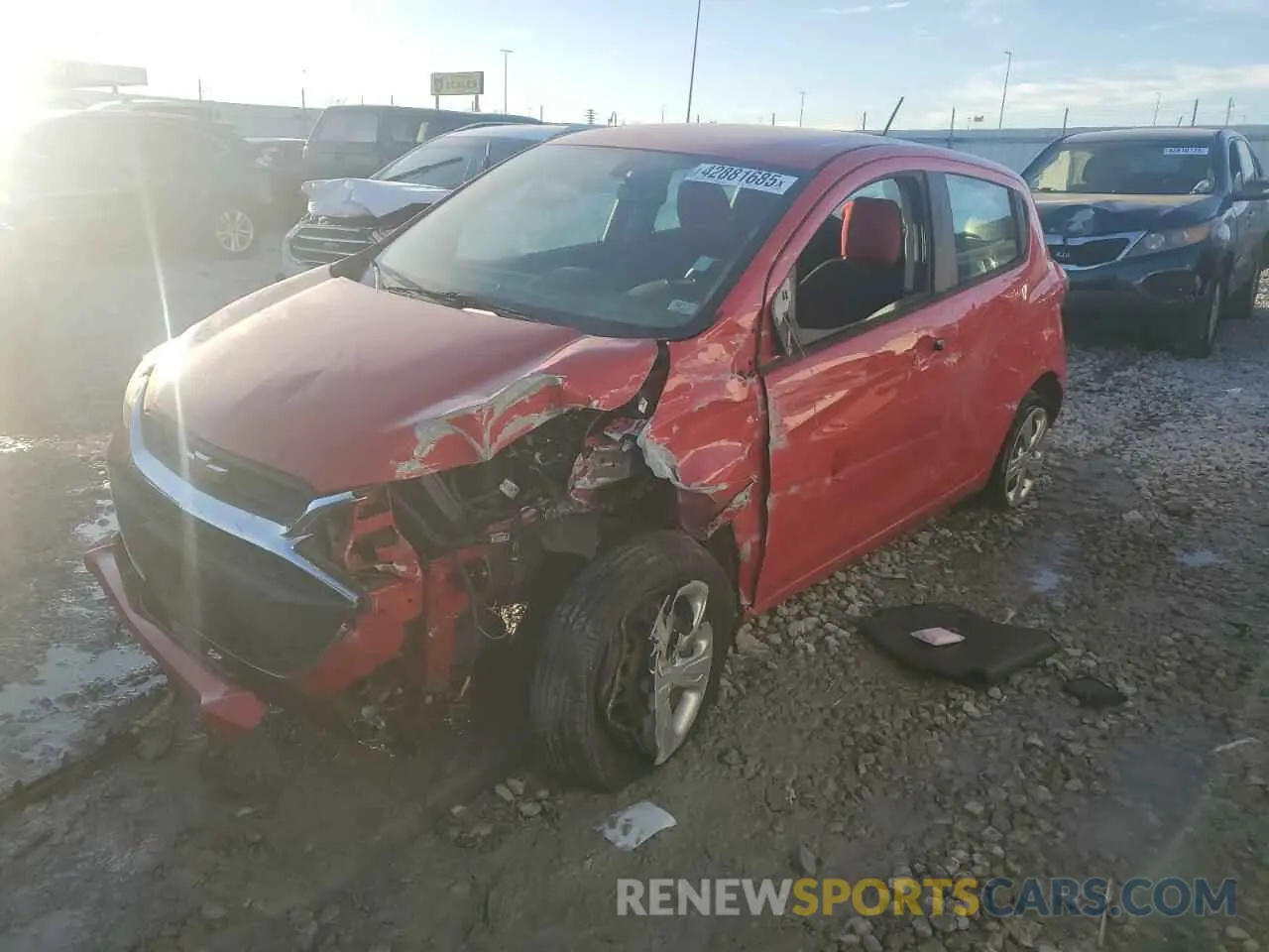 1 Photograph of a damaged car KL8CB6SA5LC475364 CHEVROLET SPARK 2020