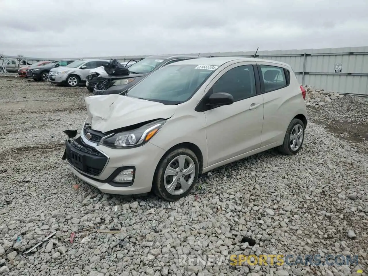 1 Photograph of a damaged car KL8CB6SA6LC405078 CHEVROLET SPARK 2020