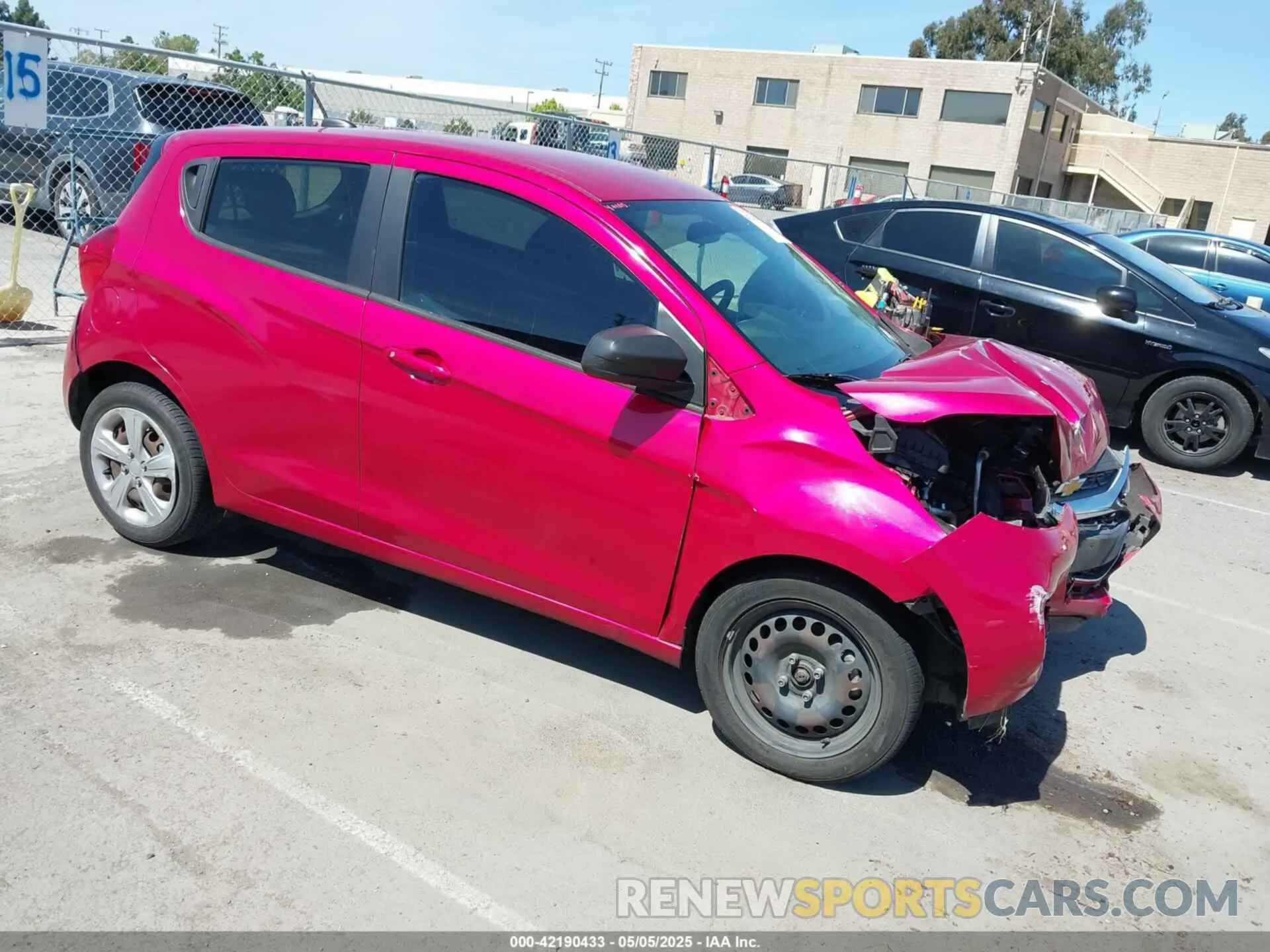 1 Photograph of a damaged car KL8CB6SA6LC419708 CHEVROLET SPARK 2020