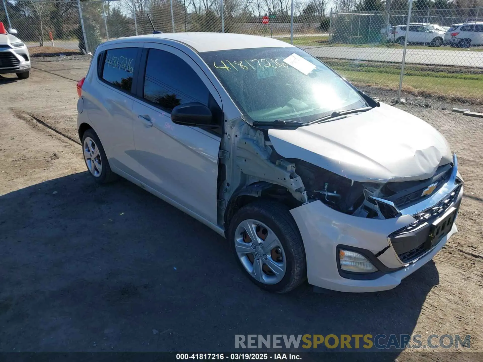 1 Photograph of a damaged car KL8CB6SA6LC452918 CHEVROLET SPARK 2020