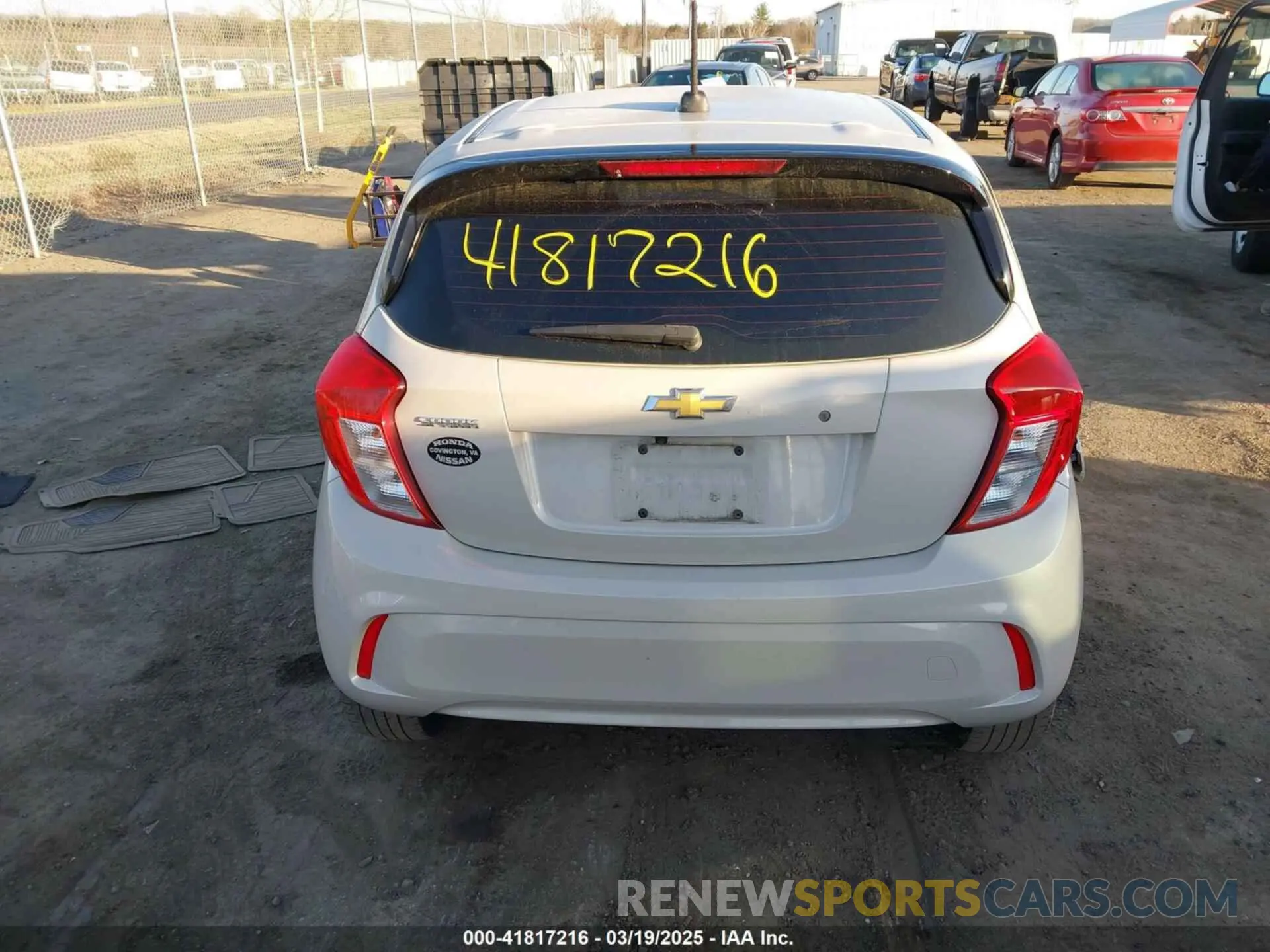 17 Photograph of a damaged car KL8CB6SA6LC452918 CHEVROLET SPARK 2020