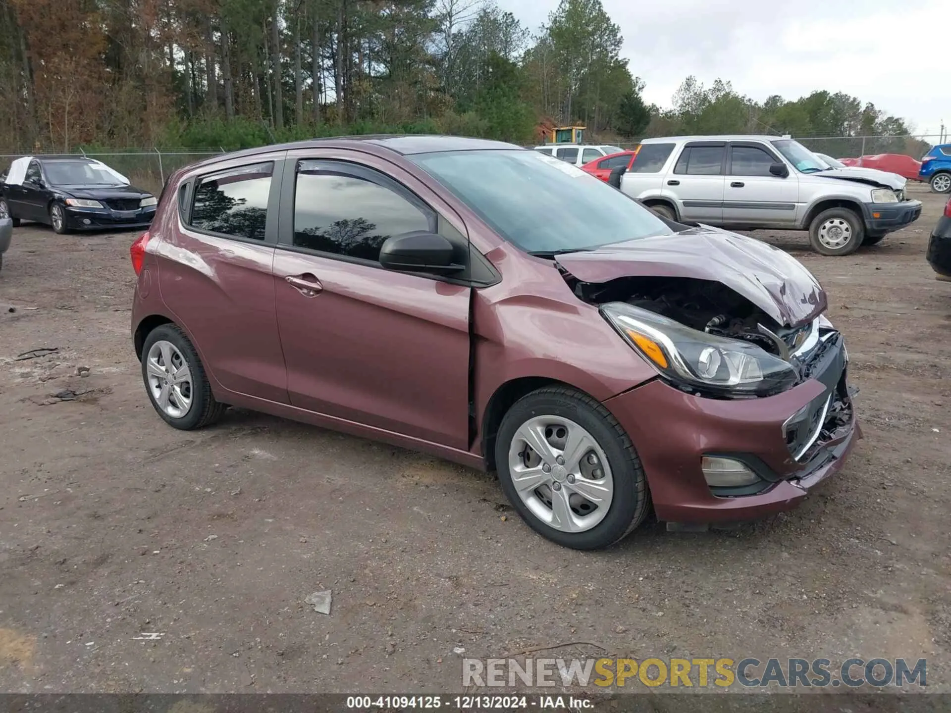 1 Photograph of a damaged car KL8CB6SA7LC452703 CHEVROLET SPARK 2020